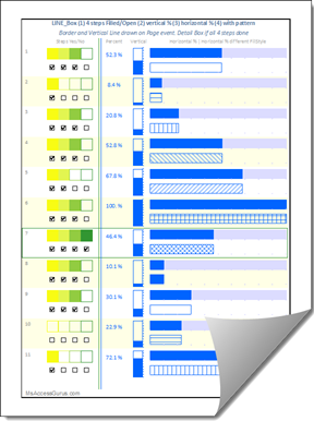 Borders and Vertical Lines on Page