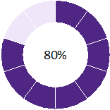 Purple dynamic meters on an Access report