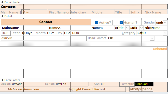 create unboubd textbox for highlight