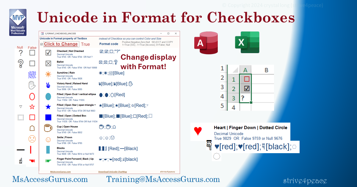 Menu form and results to List Objects and Loop Files to Document Access objects in your databases