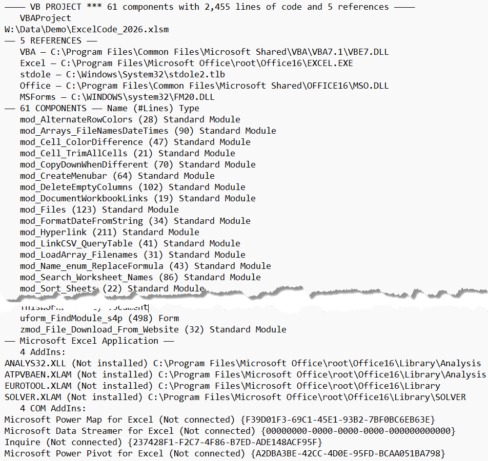 image: VB Project information