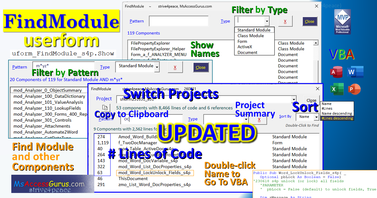 image: FindModule in VBA Project